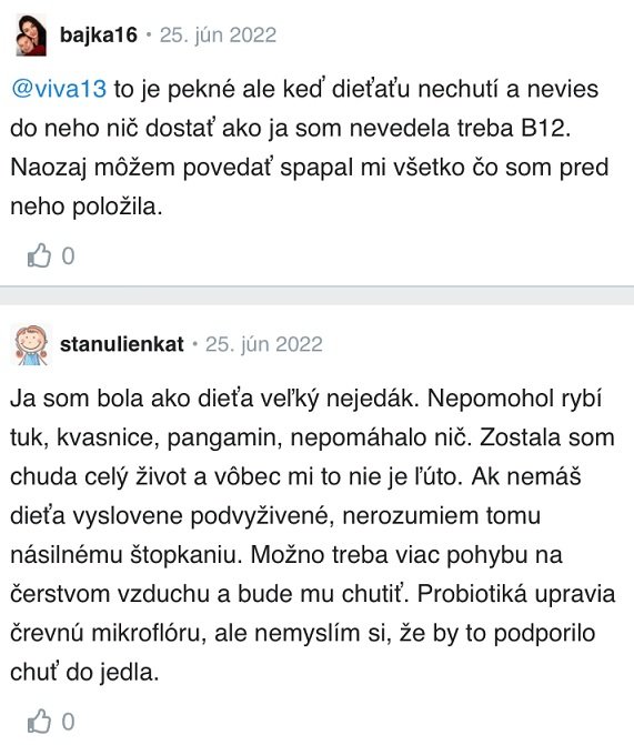 Čo na podporu chuti do jedla pre deti? skúsenosti Modrykonik