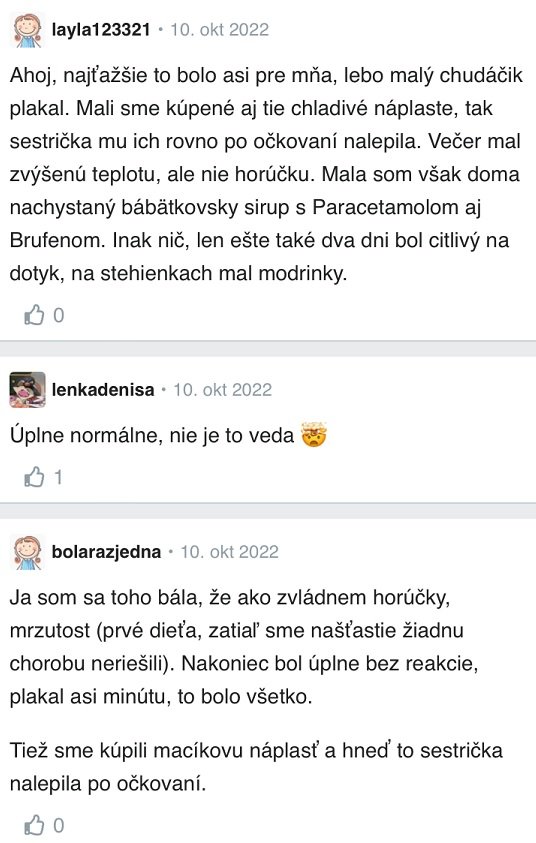 Prvé očkovanie bábätka skúsenosti Modrykonik