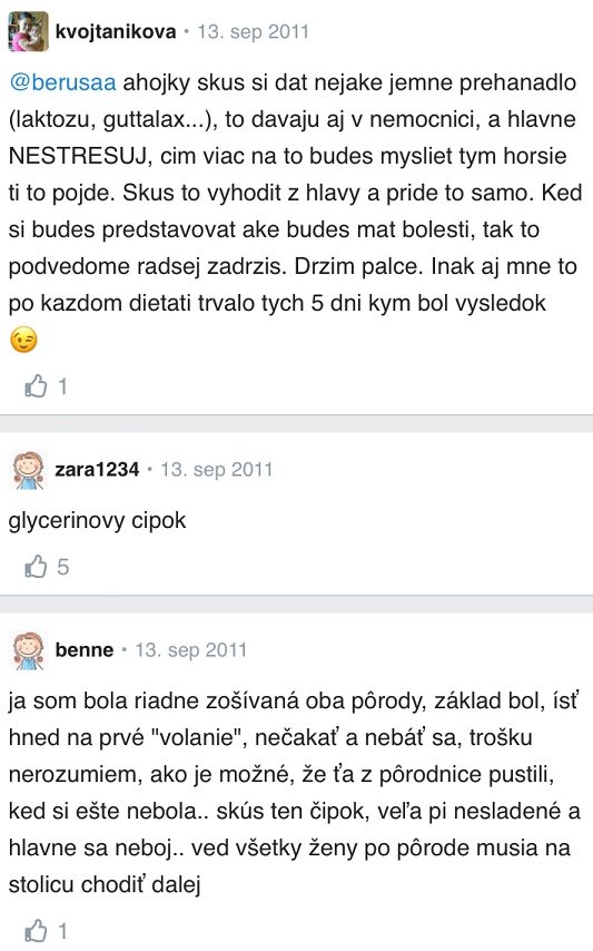Stolica po pôrode – diskusia Modrykonik