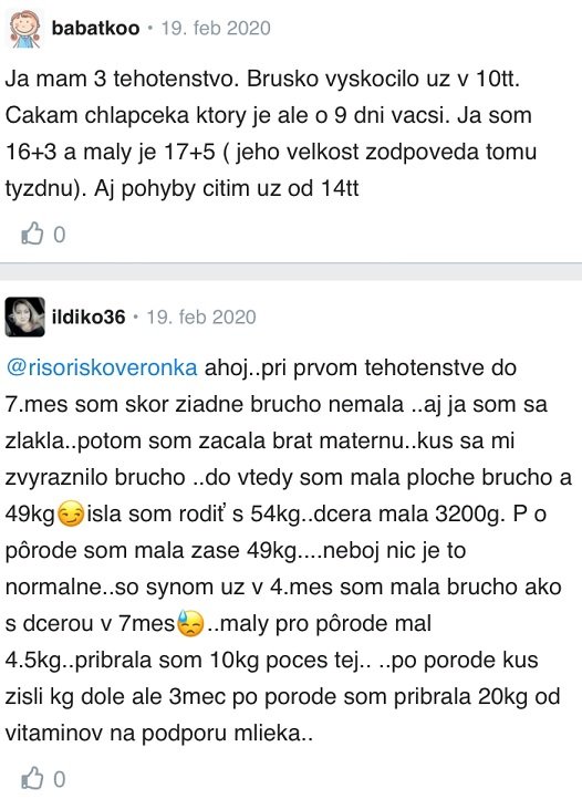16. týždeň tehotenstva mamičky skúsenosti Modrykonik