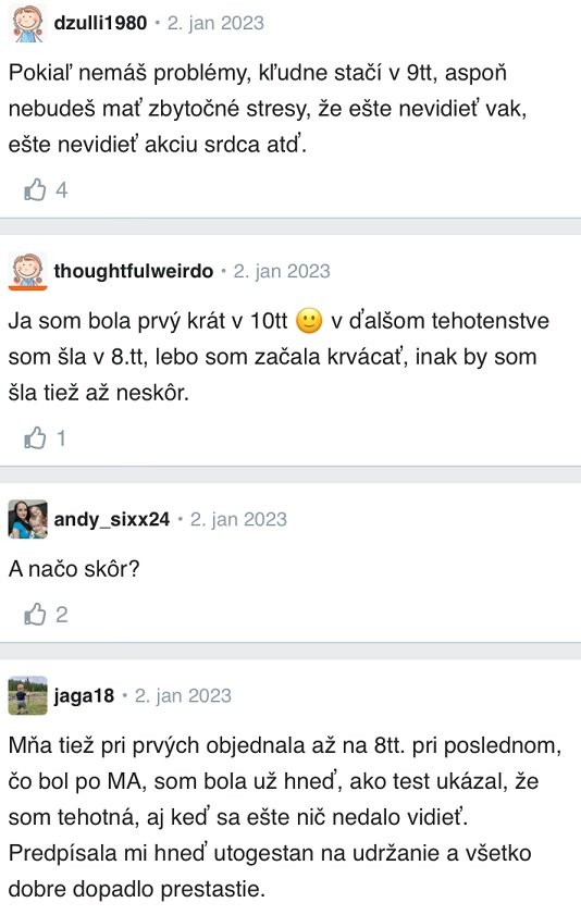 9. týždeň tehotenstva diskusia Modrykonik