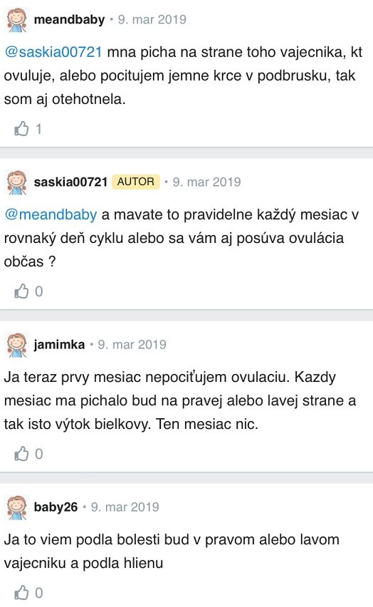 Ovulácia skúsenosti Modrykonik