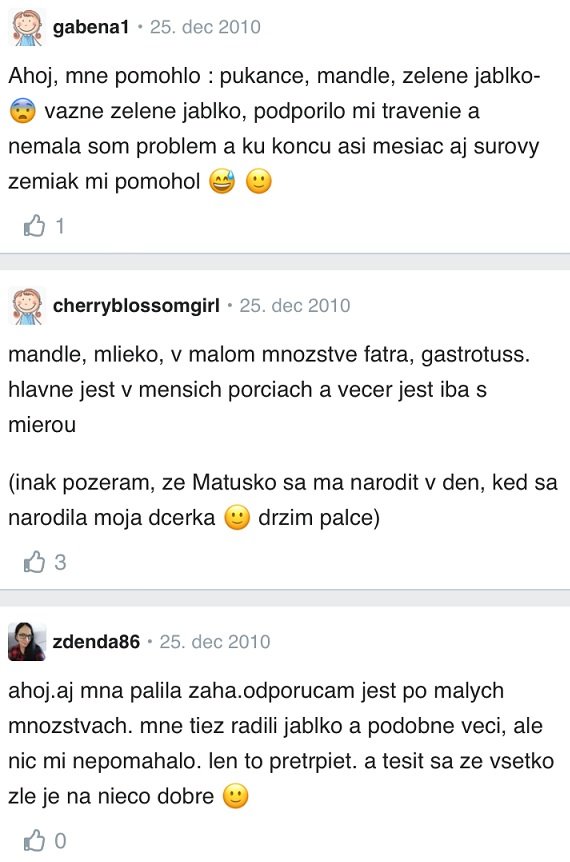 Pálenie záhy v tehotenstve diskusia Modrykonik