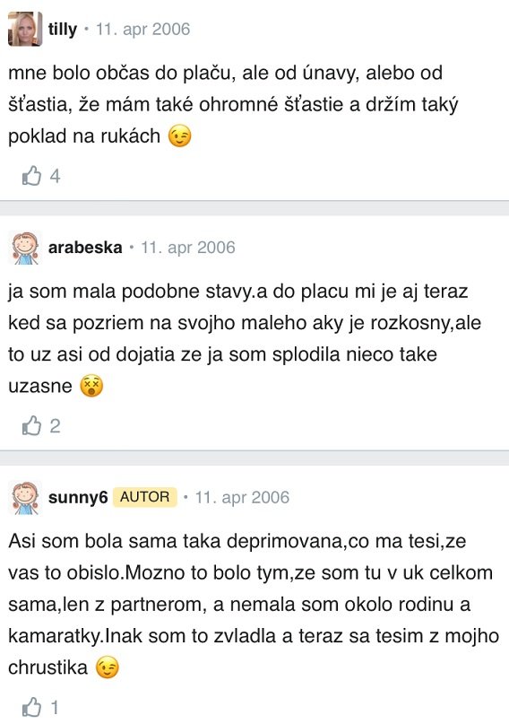 Popôrodná depresia skúsenosti Modrykonik