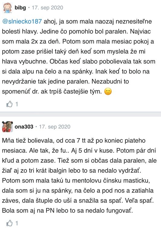 Čo na bolesť hlavy v tehotenstve? skúsenosti Modrykonik